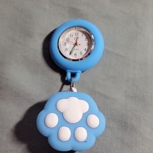 Blue Paw Print Watch